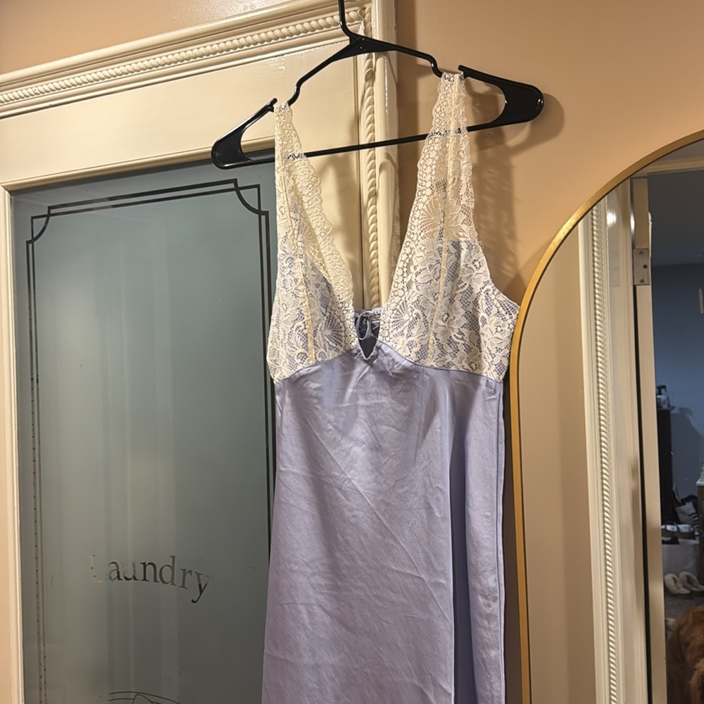 Free people  Lace Trim Lavender dress - Picture 2 of 5